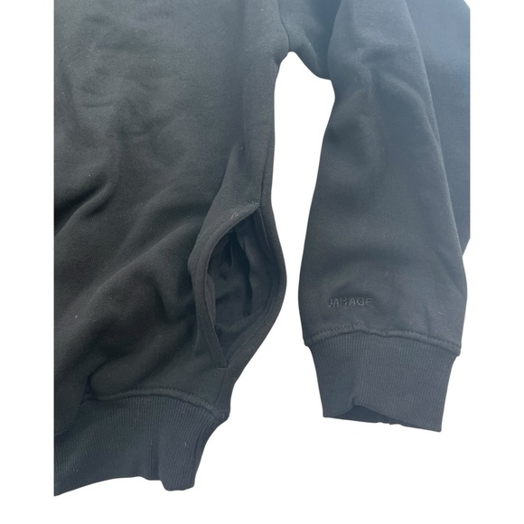 Garage Ultra Fleece Hoodie Jet Black Size S/M NWT - Picture 4 of 5